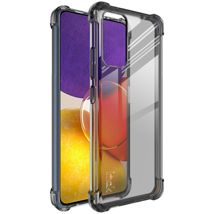 For Samsung Galaxy A82 5G / Quantum 2 IMAK All-inclusive Shockproof Airbag TPU Case with Screen Protector(Transparent Black) - Galaxy Phone Cases by imak | Online Shopping South Africa | PMC TechLife | Buy Now Pay Later Mobicred