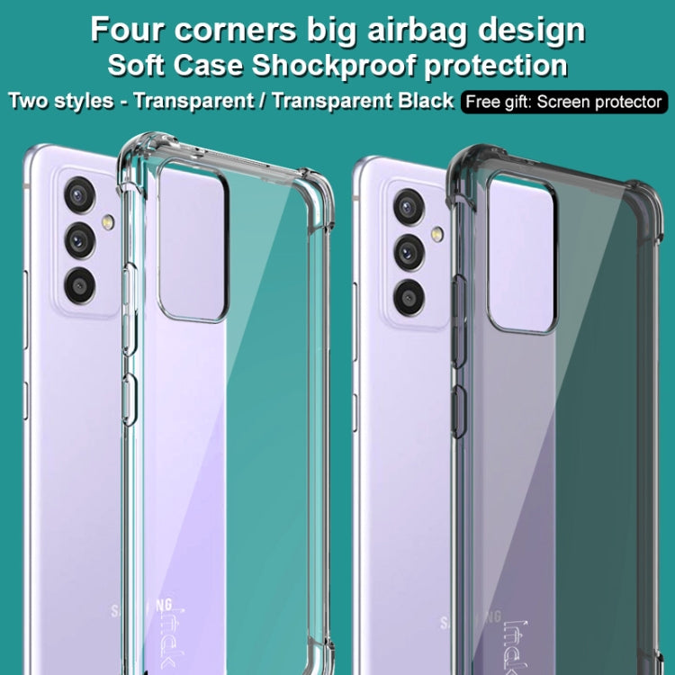 For Samsung Galaxy A82 5G / Quantum 2 IMAK All-inclusive Shockproof Airbag TPU Case with Screen Protector(Transparent Black) - Galaxy Phone Cases by imak | Online Shopping South Africa | PMC TechLife | Buy Now Pay Later Mobicred