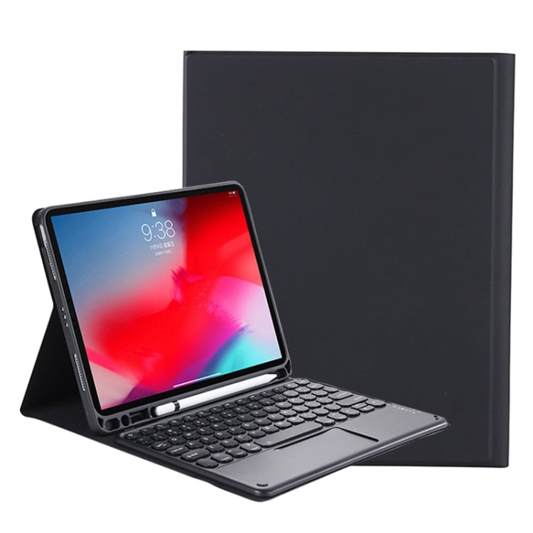 YT11B-A 2021 Detachable Candy Color Skin Texture Round Keycap Bluetooth Keyboard Leather Tablet Case with Touch Control & Pen Slot & Stand For iPad Pro 11 2021 / Air4 / Air5 / Pro 11(Black) - For iPad Pro by PMC TechLife | Online Shopping South Africa | PMC TechLife | Buy Now Pay Later Mobicred