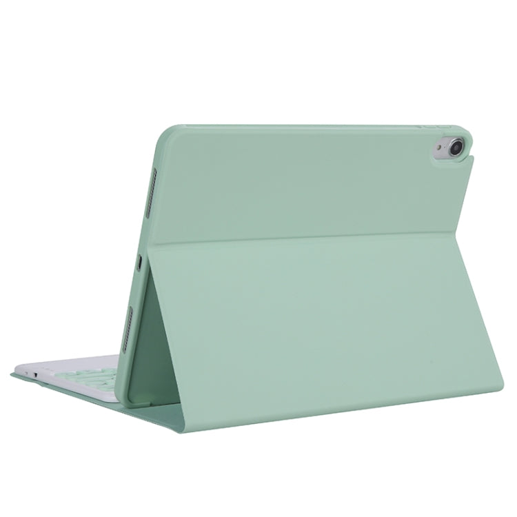 YT11B-A 2021 Detachable Candy Color Skin Texture Round Keycap Bluetooth Keyboard Leather Tablet Case with Touch Control & Pen Slot & Stand For iPad Pro 11 (2021)(Light Green) - For iPad Pro by PMC TechLife | Online Shopping South Africa | PMC TechLife