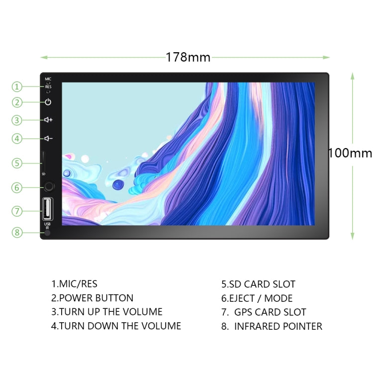 Q3161 7 inch Car MP5 Player Support FM / TF / Bluetooth with Remote Controler - free shipping - PMC TechLife - Order now!