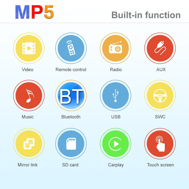 Q3366 Car 9-inch Touch HD Detachable Screen MP5 Support CarPlay / FM with Remote Controler - Car MP3 & MP4 & MP5 by PMC TechLife | Online Shopping South Africa | PMC TechLife | Buy Now Pay Later Mobicred