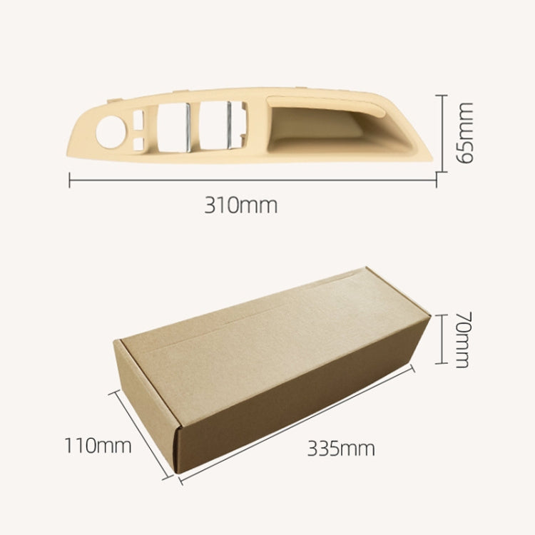 Car Left Front Inner Door Armrest for BMW  5 Series F10 / F18, Left Driving(Creamy-white) - Door Handles by PMC TechLife | Online Shopping South Africa | PMC TechLife | Buy Now Pay Later Mobicred
