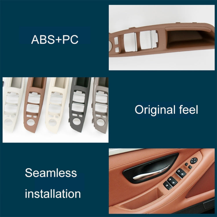 Car Left Front Inner Door Armrest for BMW  5 Series F10 / F18, Left Driving(Wine Red) - Door Handles by PMC TechLife | Online Shopping South Africa | PMC TechLife | Buy Now Pay Later Mobicred