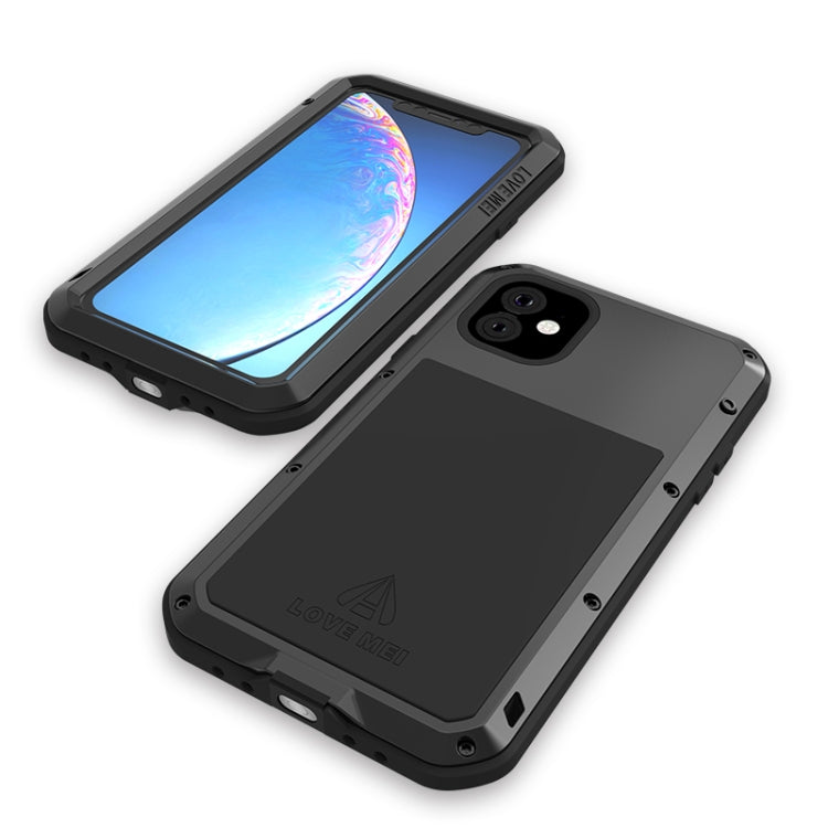 For iPhone 11 LOVE MEI Metal Shockproof Waterproof Dustproof Protective Case(Silver) - free shipping - PMC TechLife - Order now!