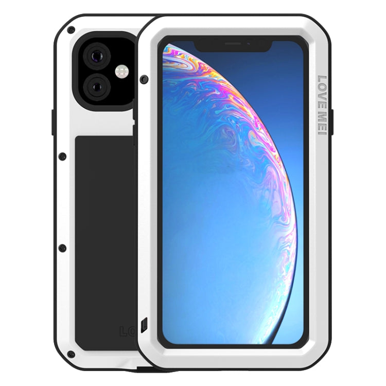 For iPhone 11 Pro Max LOVE MEI Metal Shockproof Waterproof Dustproof Protective Case(White) - iPhone 11 Pro Max Cases by LOVE MEI | Online Shopping South Africa | PMC TechLife | Buy Now Pay Later Mobicred
