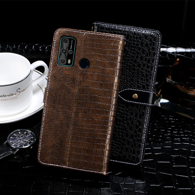 For Outkitel C23 Pro idewei Crocodile Texture Horizontal Flip Leather Case with Holder & Card Slots & Wallet(Dark Blue) - free shipping - PMC Jewellery - Order now!