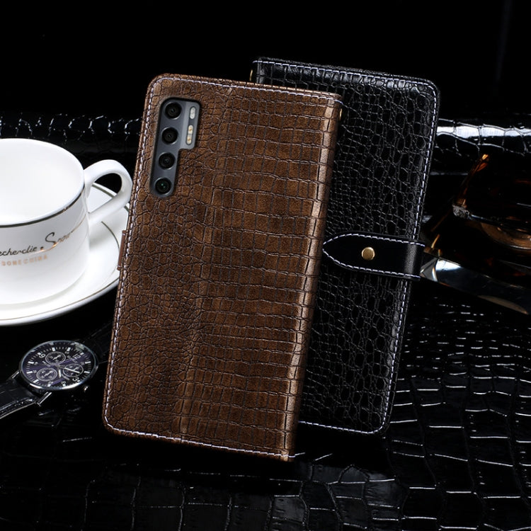 For TCL 20 Pro 5G idewei Crocodile Texture Horizontal Flip Leather Case with Holder & Card Slots & Wallet(Dark Blue) - free shipping - PMC Jewellery - Order now!
