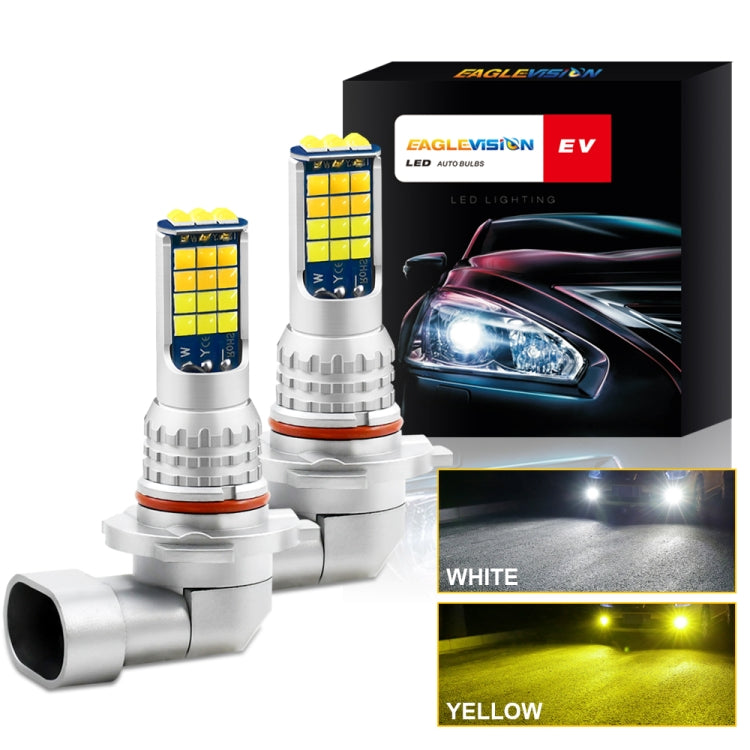 2 PCS V6 9006 DC9-36V 30W 3000LM IP65 Car LED Double Color Fog Light with 30LEDs SMD-2525 Lamp - Fog / Driving Lights by PMC TechLife | Online Shopping South Africa | PMC TechLife | Buy Now Pay Later Mobicred