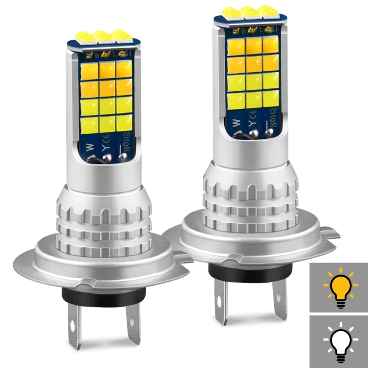 2 PCS V6 H7 DC9-36V 30W 3000LM IP65 Car LED Double Color Fog Light with 30LEDs SMD-2525 Lamp - Fog / Driving Lights by PMC TechLife | Online Shopping South Africa | PMC TechLife | Buy Now Pay Later Mobicred