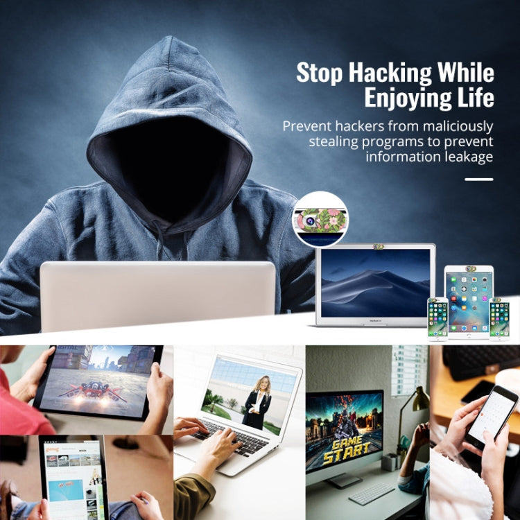 8 PCS Universal Oval Shape Design WebCam Cover Camera Cover for Desktop, Laptop, Tablet, Phones, Color Random(Flower Style) - Other by PMC TechLife | Online Shopping South Africa | PMC TechLife