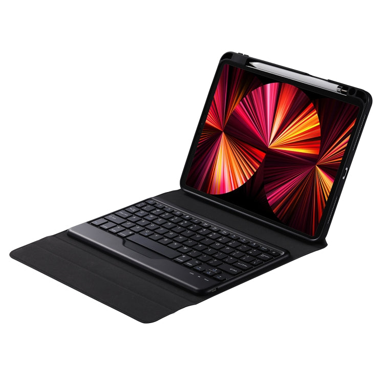 B07 Splittable Bluetooth Keyboard Leather Tablet Case with Triangle Holder & Pen Slot For iPad 9.7 2018 & 2017 / Pro 9.7 / Air 2(Black Diamond Pattern) - Universal by PMC TechLife | Online Shopping South Africa | PMC TechLife