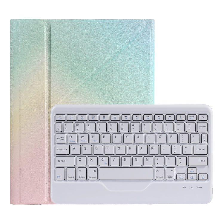 B09 Splittable Bluetooth Keyboard Leather Tablet Case with Triangle Holder & Pen Slot For iPad 10.2 2020 & 2019 / Pro 10.5 inch / Air 3 10.5 inch(Gradient Rainbow) - Universal by PMC TechLife | Online Shopping South Africa | PMC TechLife