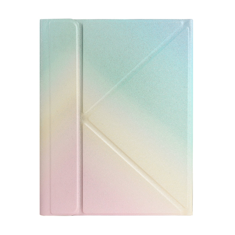 B09 Splittable Bluetooth Keyboard Leather Tablet Case with Triangle Holder & Pen Slot For iPad 10.2 2020 & 2019 / Pro 10.5 inch / Air 3 10.5 inch(Gradient Rainbow) - Universal by PMC TechLife | Online Shopping South Africa | PMC TechLife