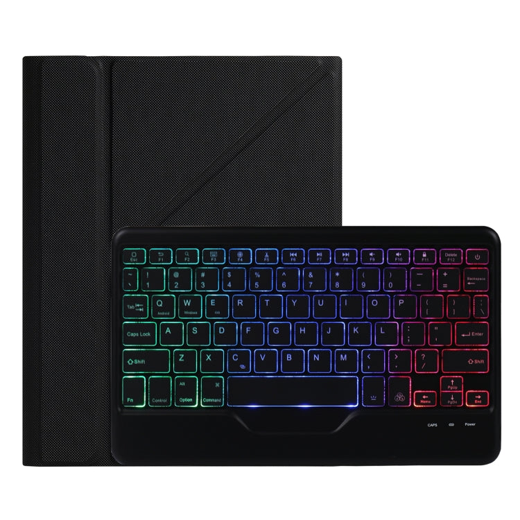 B09S Splittable Backlight Bluetooth Keyboard Leather Tablet Case with Triangle Holder & Pen Slot For iPad 10.2 2020 & 2019 / Pro 10.5 inch / Air 3 10.5 inch(Black Diamond Pattern) - Universal by PMC TechLife | Online Shopping South Africa | PMC TechLife