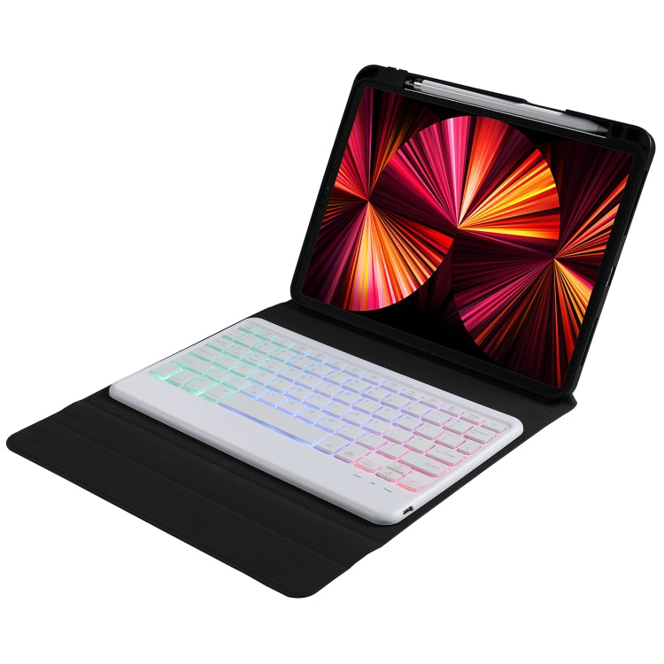 B09S Splittable Backlight Bluetooth Keyboard Leather Tablet Case with Triangle Holder & Pen Slot For iPad 10.2 2020 & 2019 / Pro 10.5 inch / Air 3 10.5 inch(Gradient Rainbow) - Universal by PMC TechLife | Online Shopping South Africa | PMC TechLife