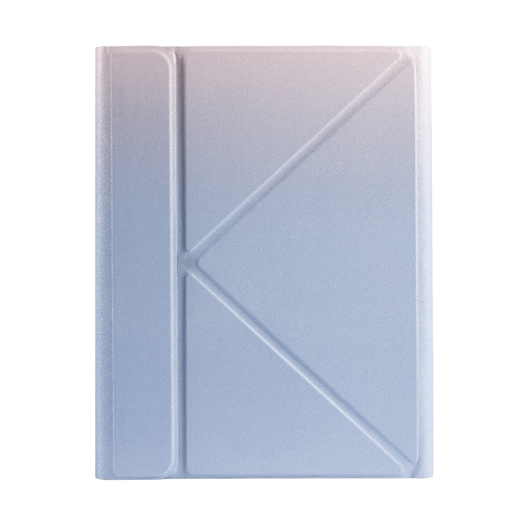 B09S Splittable Backlight Bluetooth Keyboard Leather Tablet Case with Triangle Holder & Pen Slot For iPad 10.2 2020 & 2019 / Pro 10.5 inch / Air 3 10.5 inch(Gradient Purple) - Universal by PMC TechLife | Online Shopping South Africa | PMC TechLife