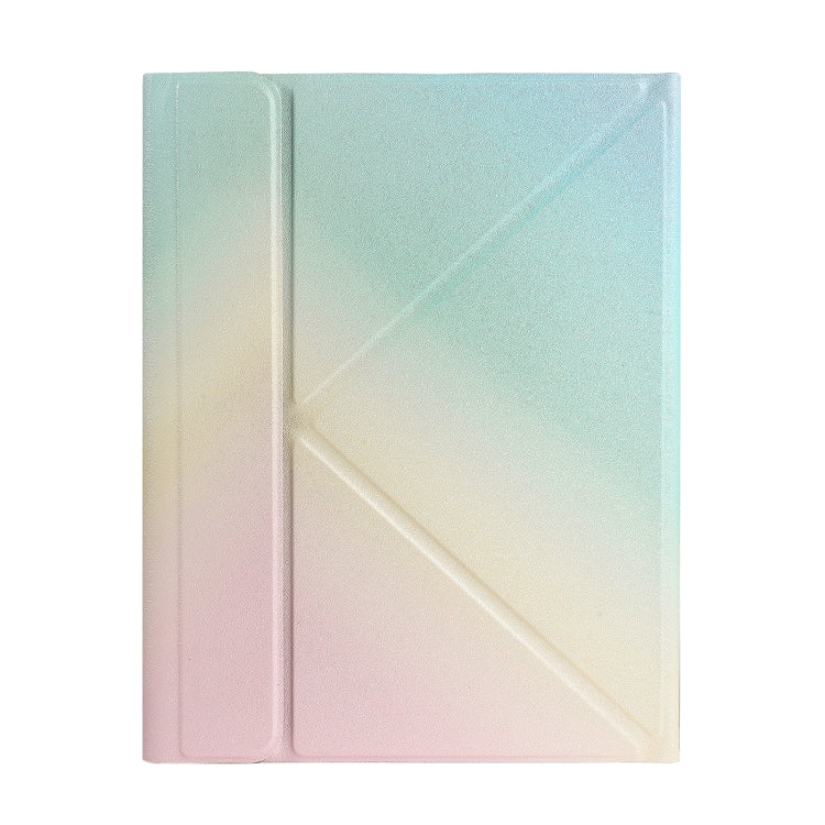 B011S Splittable Backlight Bluetooth Keyboard Leather Tablet Case with Triangle Holder & Pen Slot For iPad Pro 11 inch 2021 & 2020 & 2018 / Air 4 10.9 inch(Gradient Rainbow) - Universal by PMC TechLife | Online Shopping South Africa | PMC TechLife