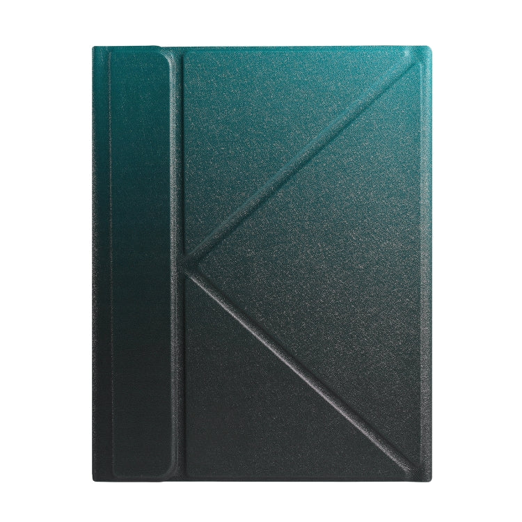 B011S Splittable Backlight Bluetooth Keyboard Leather Tablet Case with Triangle Holder & Pen Slot For iPad Pro 11 inch 2021 & 2020 & 2018 / Air 4 10.9 inch(Gradient Dark Green) - Universal by PMC TechLife | Online Shopping South Africa | PMC TechLife