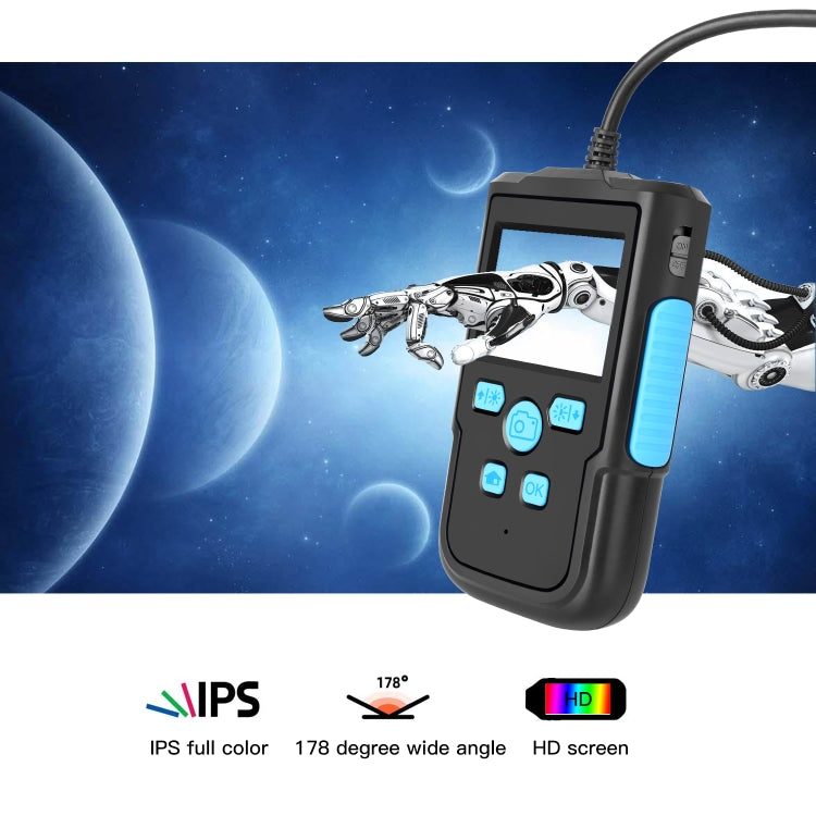 P60B 8mm 1080P 2.4 inch IPS Screen IP68 Waterproof HD Digital Endoscope, Length:10m Hard Cable - free shipping - PMC Jewellery - Order now!