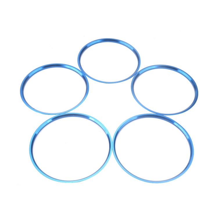 A5819-03 5 PCS Car Blue Air Conditioner Air Outlet Decorative Ring for Mercedes-Benz - free shipping - PMC Jewellery - Order now!