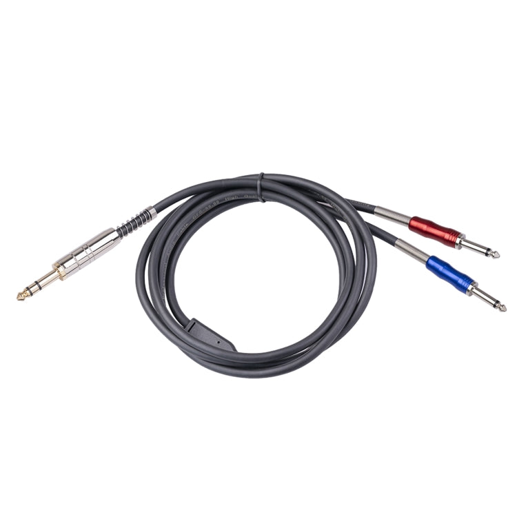 BLS0201-18 Stereo 6.35mm Male to Dual Mono 6.35mm Audio Cable, Length:1.8m - Microphone Audio Cable & Connector by PMC TechLife | Online Shopping South Africa | PMC TechLife | Buy Now Pay Later Mobicred
