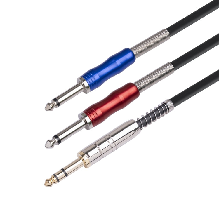 BLS0201-18 Stereo 6.35mm Male to Dual Mono 6.35mm Audio Cable, Length:1.8m - Microphone Audio Cable & Connector by PMC TechLife | Online Shopping South Africa | PMC TechLife | Buy Now Pay Later Mobicred