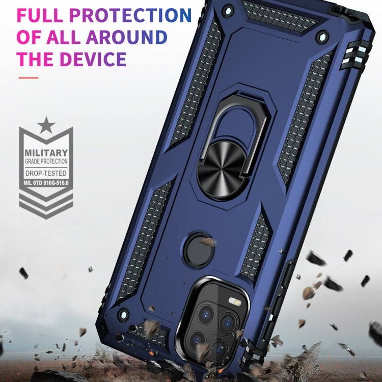 For Motorola Moto G Stylus 5G / 2021 Shockproof TPU + PC Protective Case with 360 Degree Rotating Holder(Blue) - Motorola Cases by PMC TechLife | Online Shopping South Africa | PMC TechLife