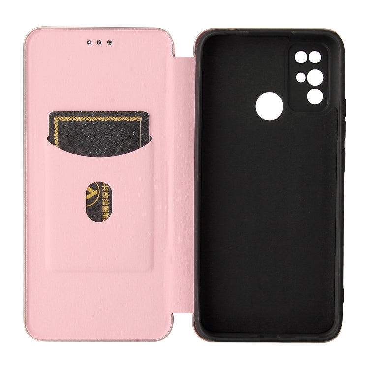 For Doogee X96 Pro Carbon Fiber Texture Horizontal Flip TPU + PC + PU Leather Case with Card Slot(Pink) - More Brand by PMC TechLife | Online Shopping South Africa | PMC TechLife | Buy Now Pay Later Mobicred