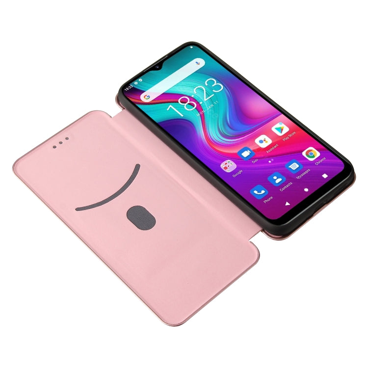 For Doogee X96 Pro Carbon Fiber Texture Horizontal Flip TPU + PC + PU Leather Case with Card Slot(Pink) - More Brand by PMC TechLife | Online Shopping South Africa | PMC TechLife | Buy Now Pay Later Mobicred