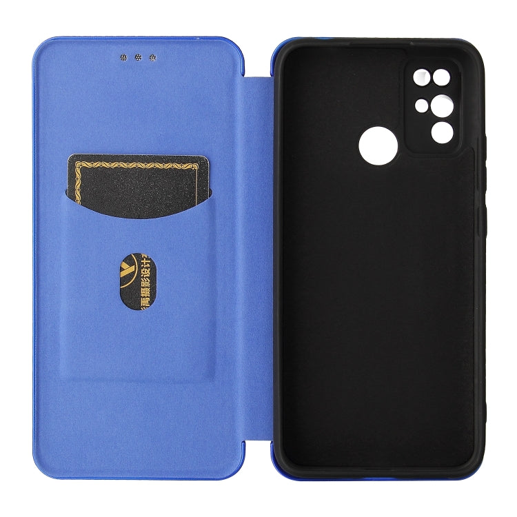 For Doogee X96 Pro Carbon Fiber Texture Horizontal Flip TPU + PC + PU Leather Case with Card Slot(Blue) - More Brand by PMC TechLife | Online Shopping South Africa | PMC TechLife | Buy Now Pay Later Mobicred