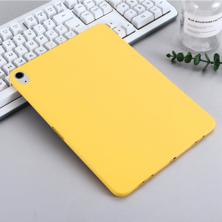 Solid Color Liquid Silicone Shockpoof Tablet Case For iPad Air 11 2024 / Air 2022 / 2020 10.9(Yellow) - iPad Air (2022) / (2020) 10.9 Cases by PMC TechLife | Online Shopping South Africa | PMC TechLife | Buy Now Pay Later Mobicred