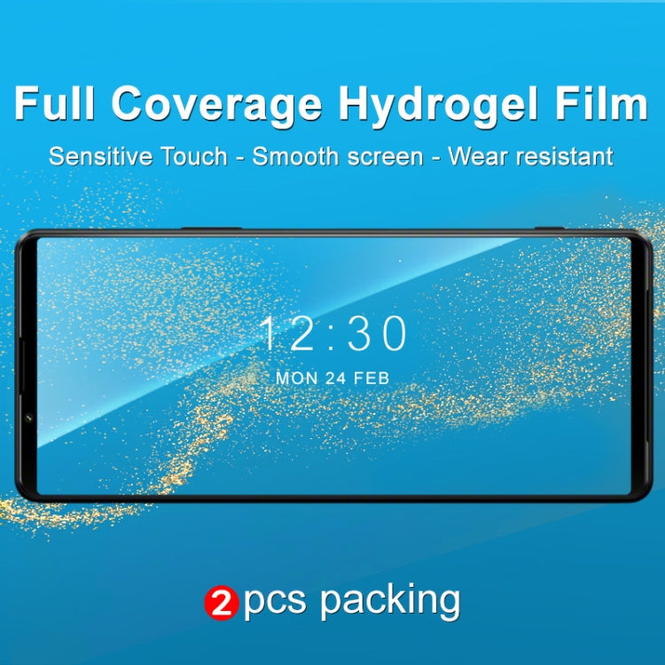For Sony Xperia 1 III 2 PCS IMAK Curved Full Screen Hydrogel Film Front Protector - free shipping - PMC TechLife - Order now!