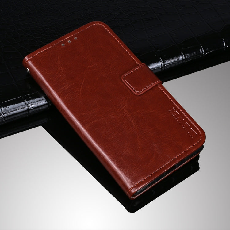 For Wiko Y62 idewei Crazy Horse Texture Horizontal Flip Leather Case with Holder & Card Slots & Wallet(Brown) - free shipping - PMC Jewellery - Order now!