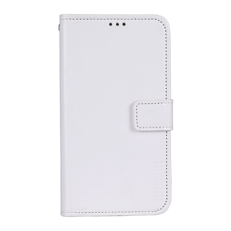 For Wiko Y62 idewei Crazy Horse Texture Horizontal Flip Leather Case with Holder & Card Slots & Wallet(White) - free shipping - PMC Jewellery - Order now!