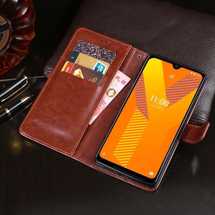 For Wiko Y62 idewei Crazy Horse Texture Horizontal Flip Leather Case with Holder & Card Slots & Wallet(White) - free shipping - PMC Jewellery - Order now!