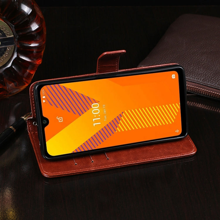 For Wiko Y62 idewei Crazy Horse Texture Horizontal Flip Leather Case with Holder & Card Slots & Wallet(White) - free shipping - PMC Jewellery - Order now!