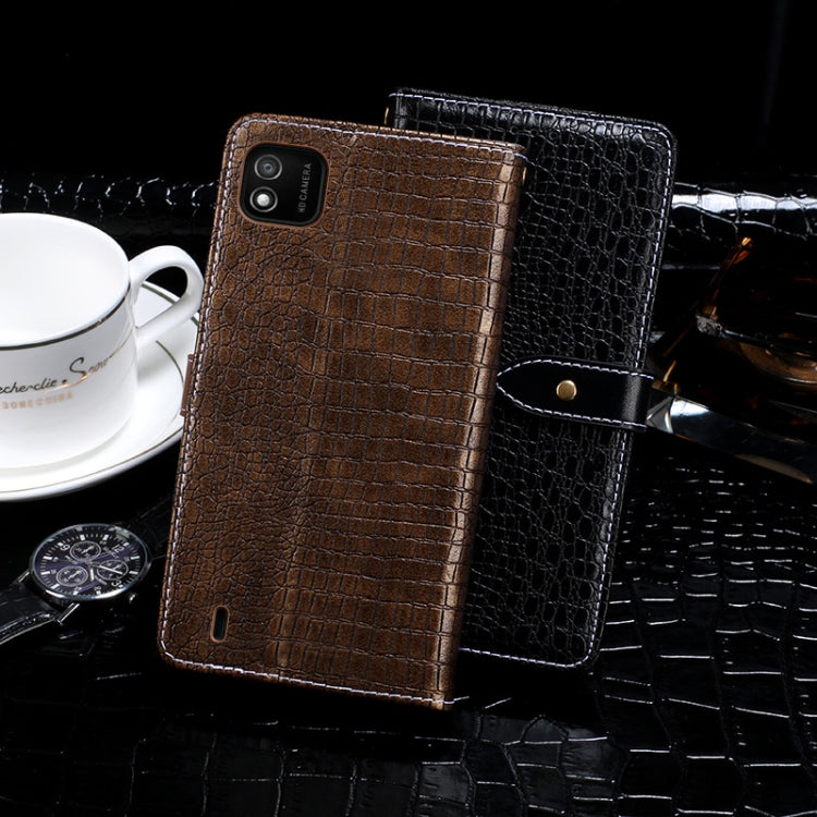 For Wiko Y62 idewei Crocodile Texture Horizontal Flip Leather Case with Holder & Card Slots & Wallet(Dark Blue) - More Brand by idewei | Online Shopping South Africa | PMC Jewellery | Buy Now Pay Later Mobicred