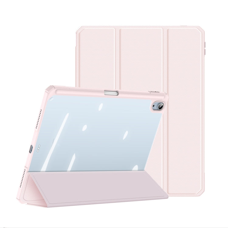 DUX DUCIS TOBY Series Shockproof PU Leather + PC + TPU Flip Smart Case For iPad Air 11 2025 / 2024 / Air 2022 / 2020 10.9(Pink) - iPad Air (2022) / (2020) 10.9 Cases by DUX DUCIS | Online Shopping South Africa | PMC TechLife | Buy Now Pay Later Mobicred
