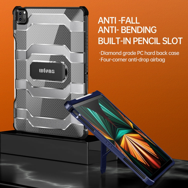 For iPad Pro 11 2022 / 2021 / 2020 / 2018 / Air 2020 10.9 wlons Explorer Series PC + TPU Tablet Case with Folding Holder(Matte Transparent) - free shipping - PMC TechLife - Order now!