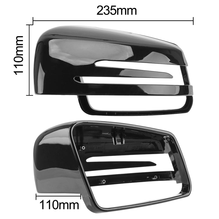 Car Reversing Rearview Mirror Housing for Mercedes-Benz W204 / W212, Style:Left Side(Bright Black) - Convex Mirror & Accessories by PMC TechLife | Online Shopping South Africa | PMC TechLife | Buy Now Pay Later Mobicred