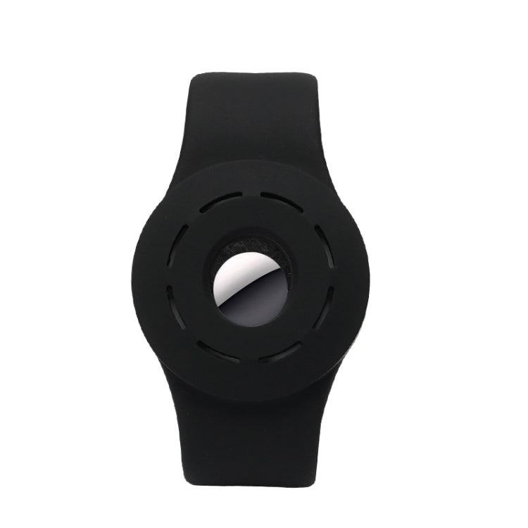 Anti-scratch Shockproof Silicone Bracelet Strap Protective Cover Case For AirTag(Black) - Other by PMc TechLife | Online Shopping South Africa | PMc TechLife | Buy Now Pay Later Mobicred