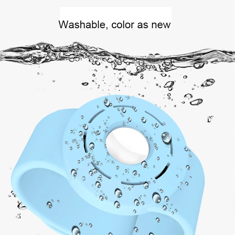 Anti-scratch Shockproof Silicone Bracelet Strap Protective Cover Case For AirTag(Wine Red) -  by PMc TechLife | Online Shopping South Africa | PMc TechLife | Buy Now Pay Later Mobicred