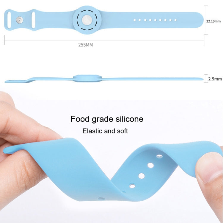 Anti-scratch Shockproof Silicone Bracelet Strap Protective Cover Case For AirTag(Mint Green) -  by PMc TechLife | Online Shopping South Africa | PMc TechLife | Buy Now Pay Later Mobicred