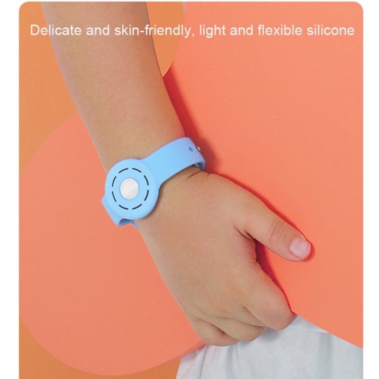 Anti-scratch Shockproof Silicone Bracelet Strap Protective Cover Case For AirTag(Mint Green) -  by PMc TechLife | Online Shopping South Africa | PMc TechLife | Buy Now Pay Later Mobicred