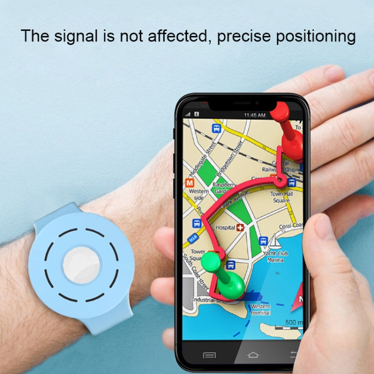 Anti-scratch Shockproof Silicone Bracelet Strap Protective Cover Case For AirTag(Orange) -  by PMc TechLife | Online Shopping South Africa | PMc TechLife | Buy Now Pay Later Mobicred