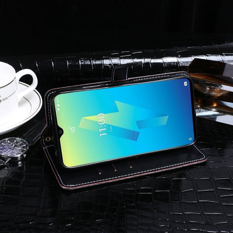 For Wiko Power U10 idewei Crocodile Texture Horizontal Flip Leather Case with Holder & Card Slots & Wallet(Black) - free shipping - PMC Jewellery - Order now!