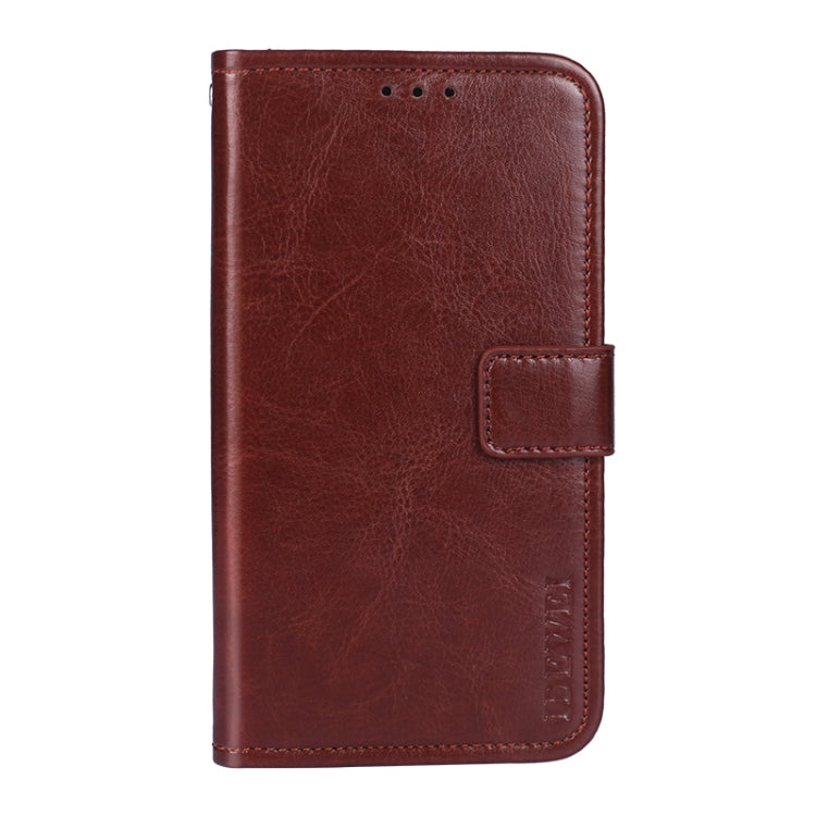 For Wiko Power U10 idewei Crazy Horse Texture Horizontal Flip Leather Case with Holder & Card Slots & Wallet(Brown) - More Brand by idewei | Online Shopping South Africa | PMC Jewellery | Buy Now Pay Later Mobicred