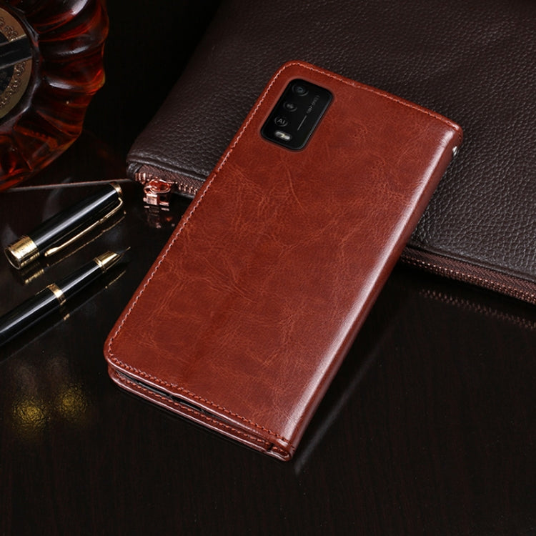 For Wiko Power U10 idewei Crazy Horse Texture Horizontal Flip Leather Case with Holder & Card Slots & Wallet(Rose Red) - free shipping - PMC Jewellery - Order now!