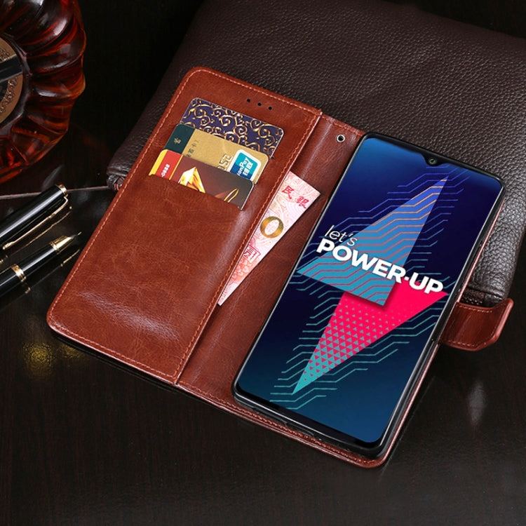 For Wiko Power U30 idewei Crazy Horse Texture Horizontal Flip Leather Case with Holder & Card Slots & Wallet(Black) - More Brand by idewei | Online Shopping South Africa | PMC Jewellery | Buy Now Pay Later Mobicred